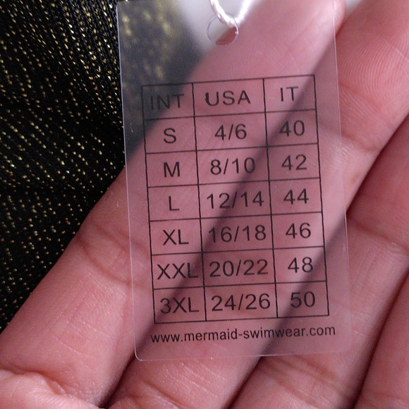 Mermaid Swimwear Size Small High Cut Waist Gold Metallic One Piece Bathing Suit - Picture 5 of 14